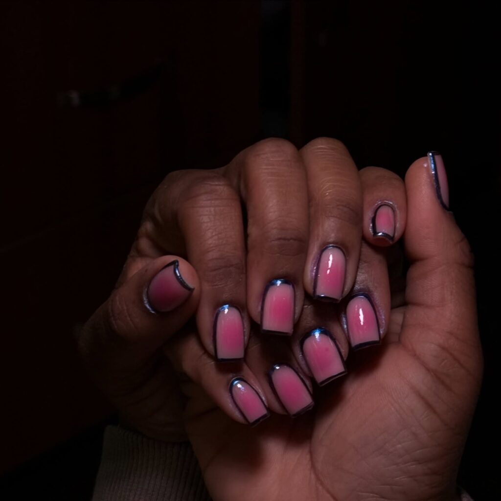 Warm Terracotta Oval nails