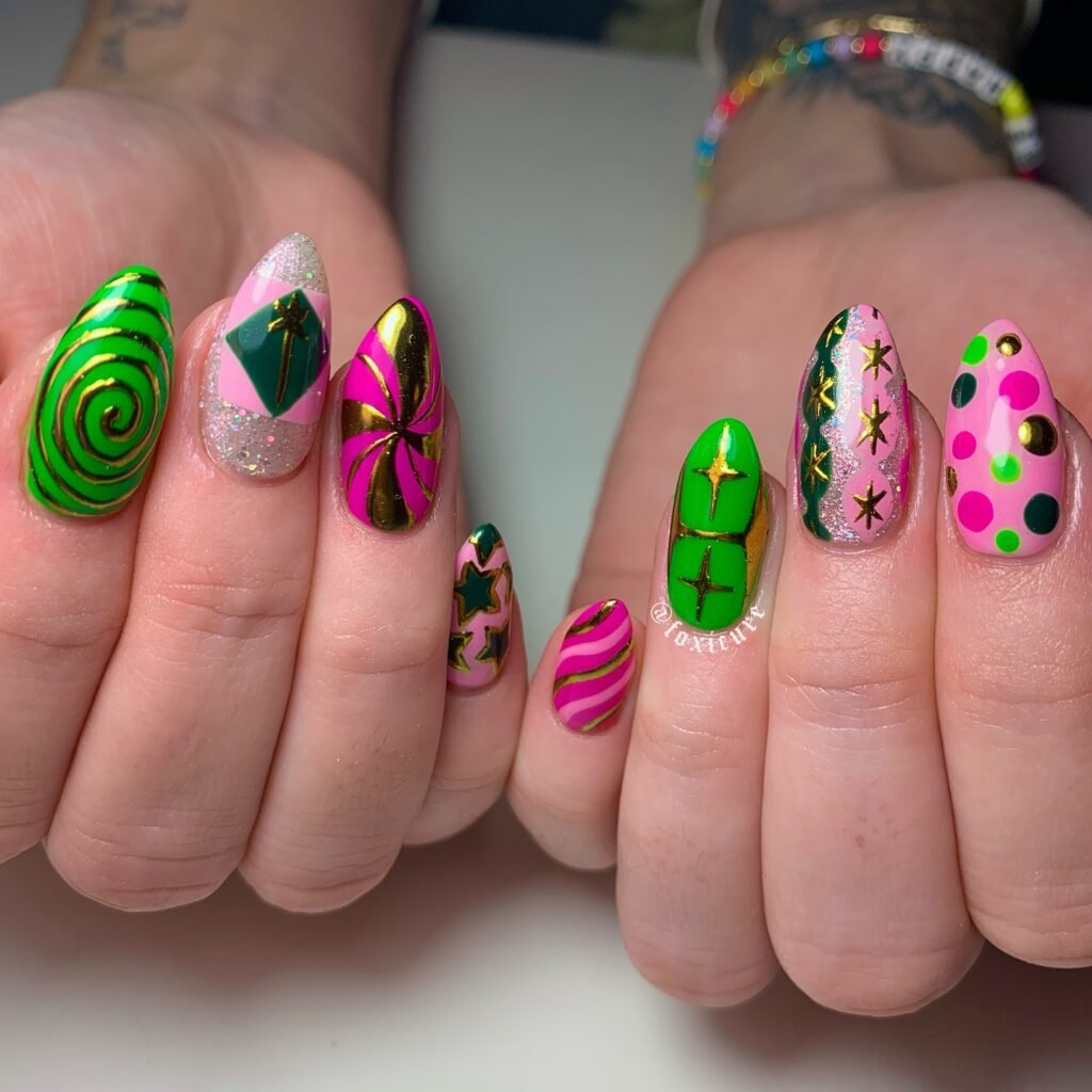 Candy Chaos Pop nails