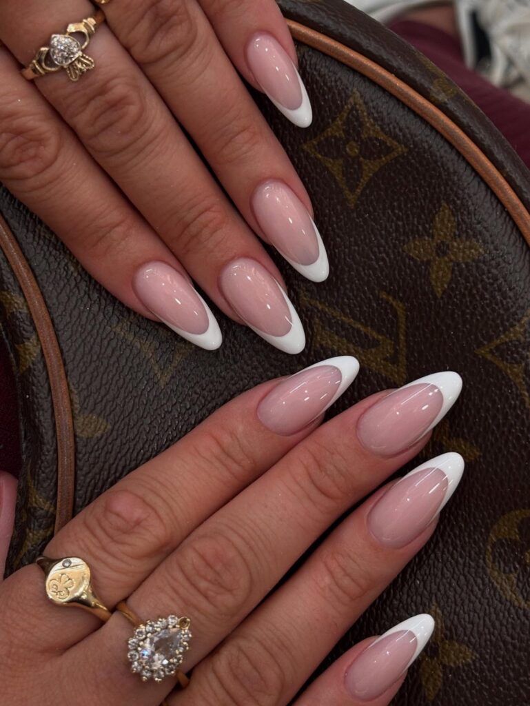 Luxe Neutral French nails