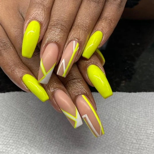 Forest Green Coffin nails