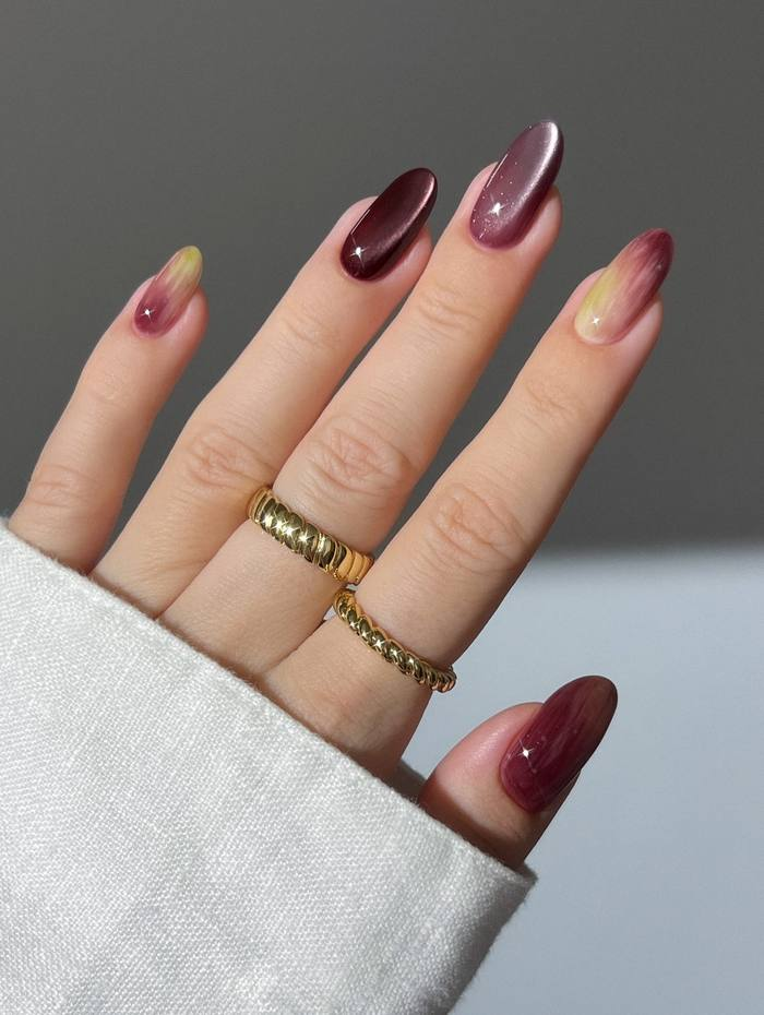 Wine and Mauve Sparkle Set