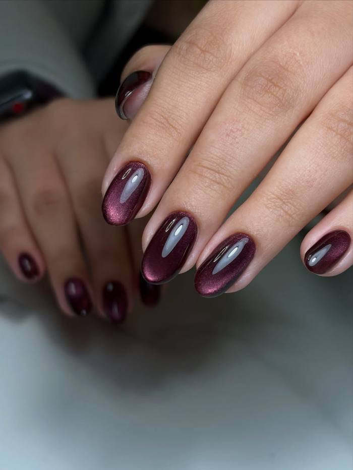 Deep Plum-Wine Cat Eye