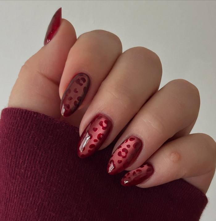 Red Leopard Print