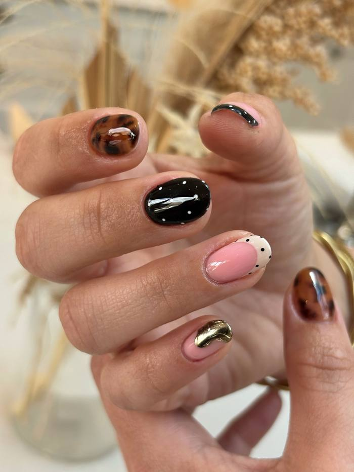 Tortoiseshell and Polka Dot Mix