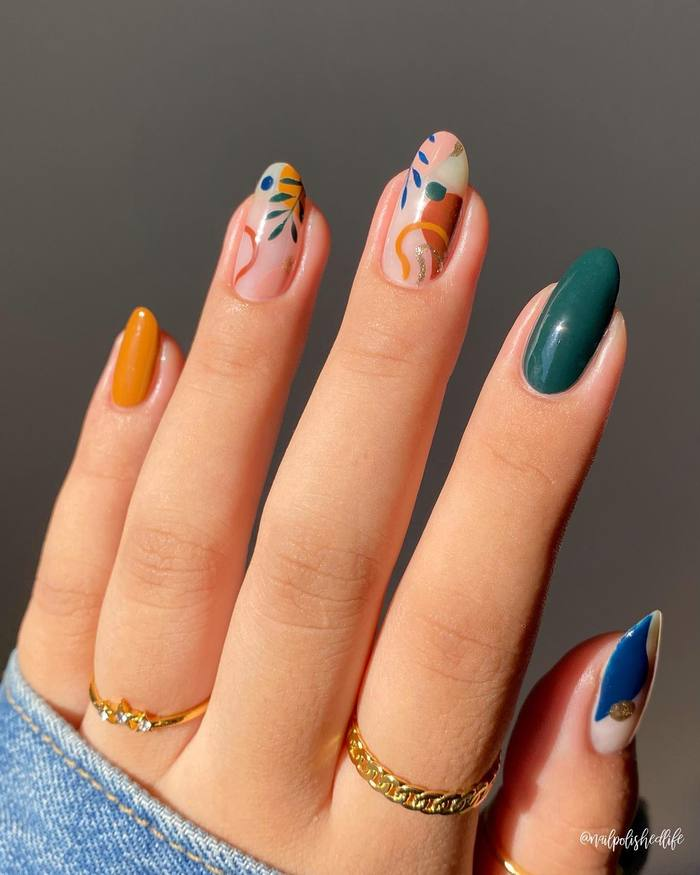 Abstract Color Block Mix