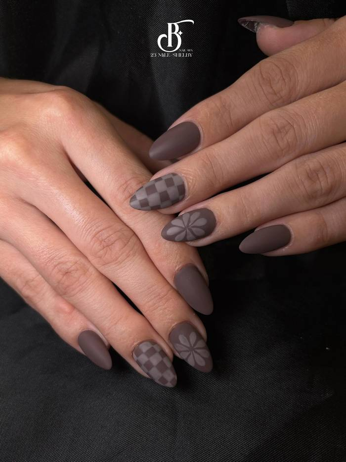 Cocoa Matte with Tonal Checkers