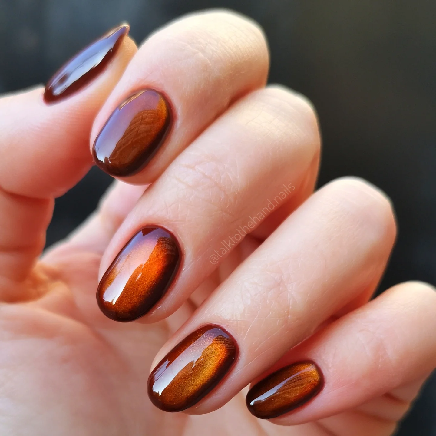 Rounded Bronze Nails with Warm Copper Centers