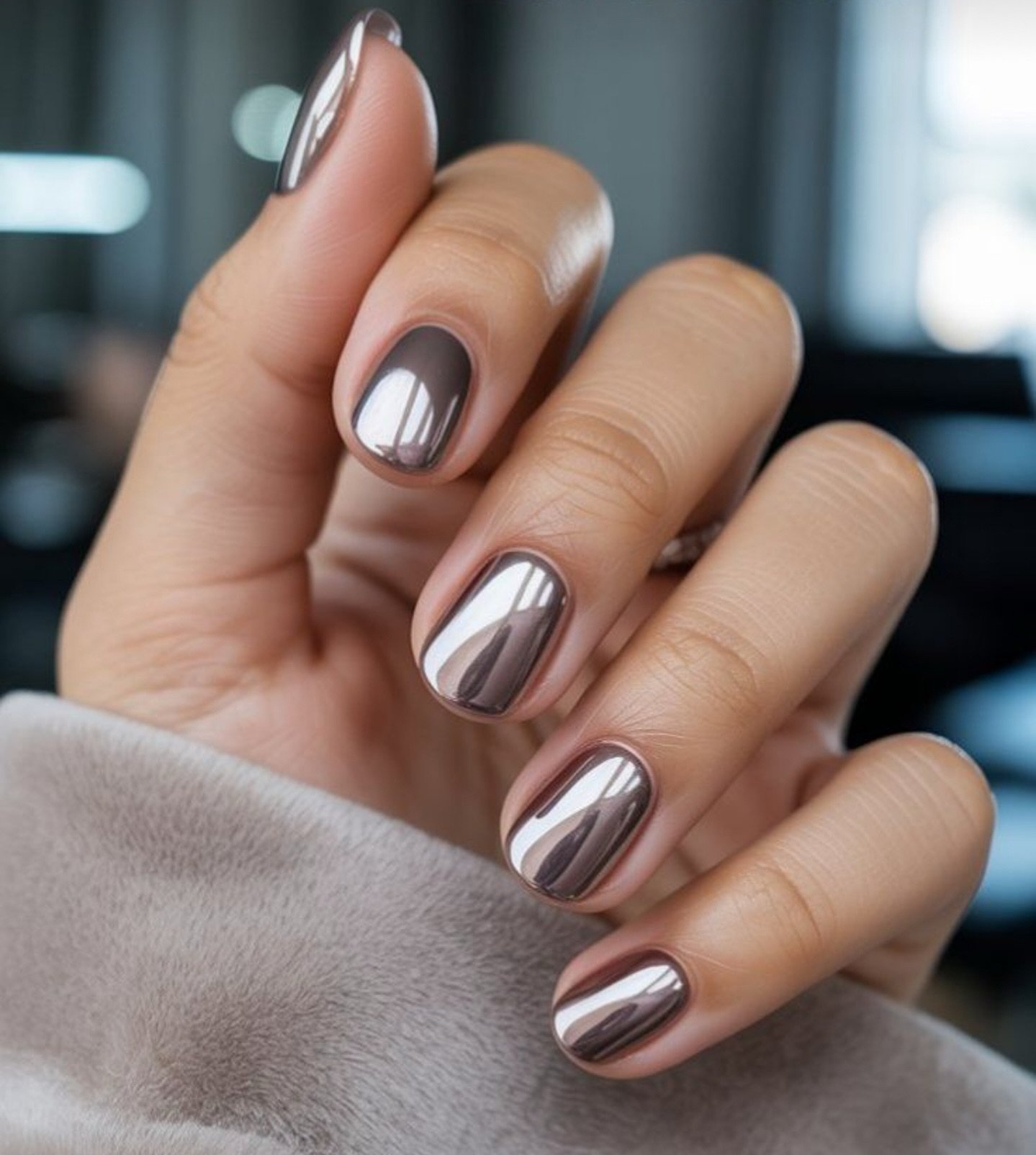 Medium Almond Copper-Chocolate Chrome