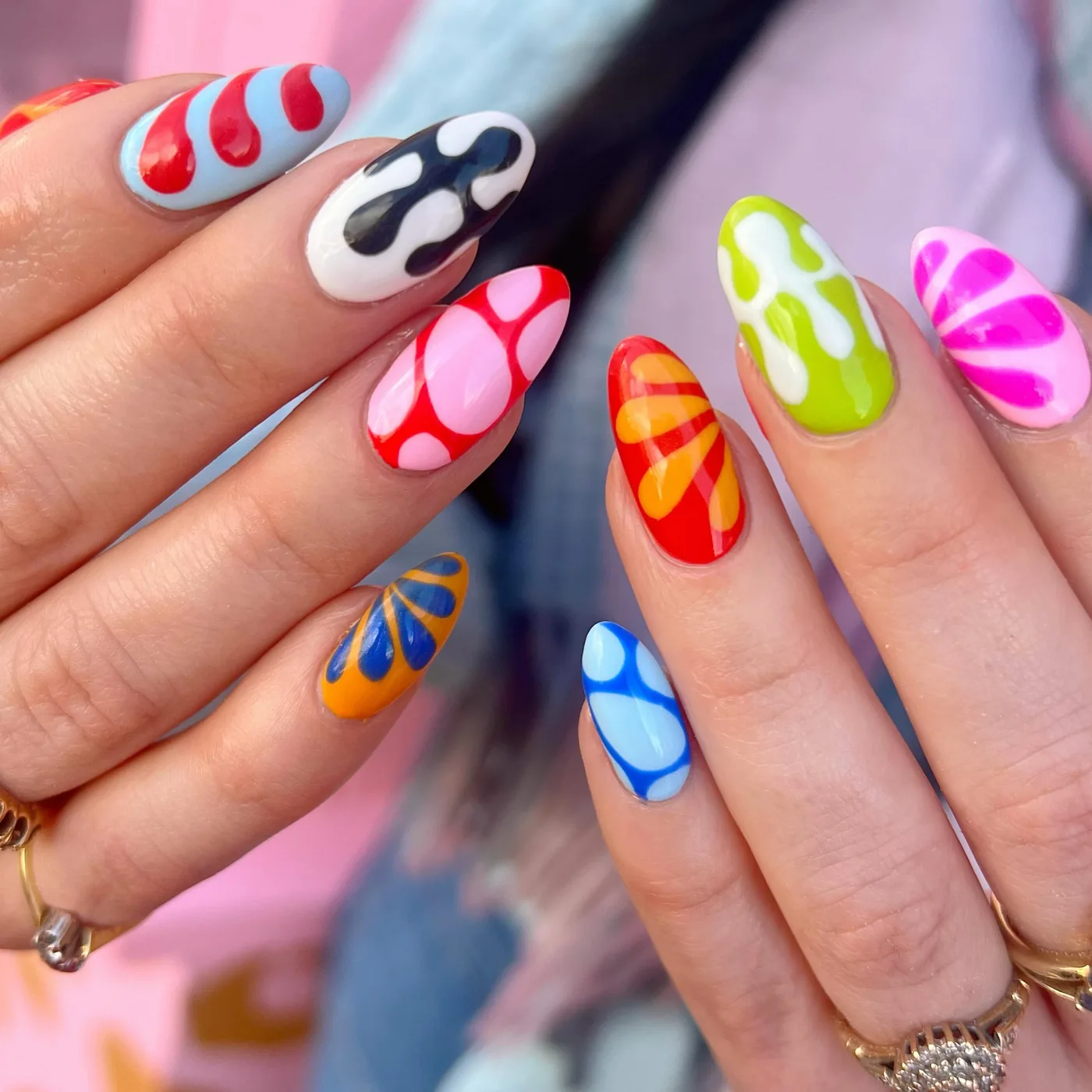 Playful Multicolor Nails with Graphic Accents — C5WCZZRMqYrGabby - Bristol Nail Artist.jpg