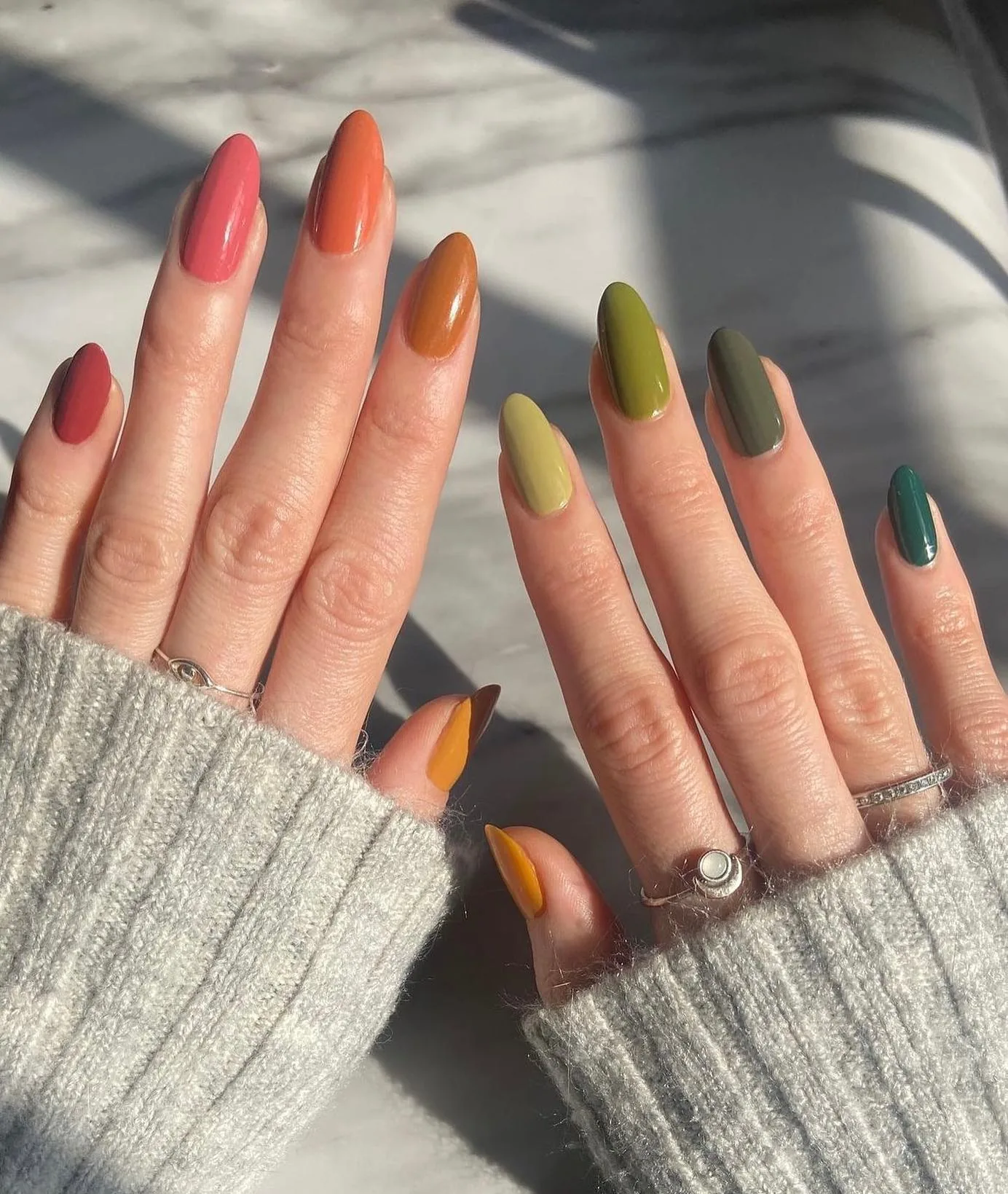Muted Multicolor Almond Nails — ClyhzbqOnVZDEATH VALLEY NAILS.jpg