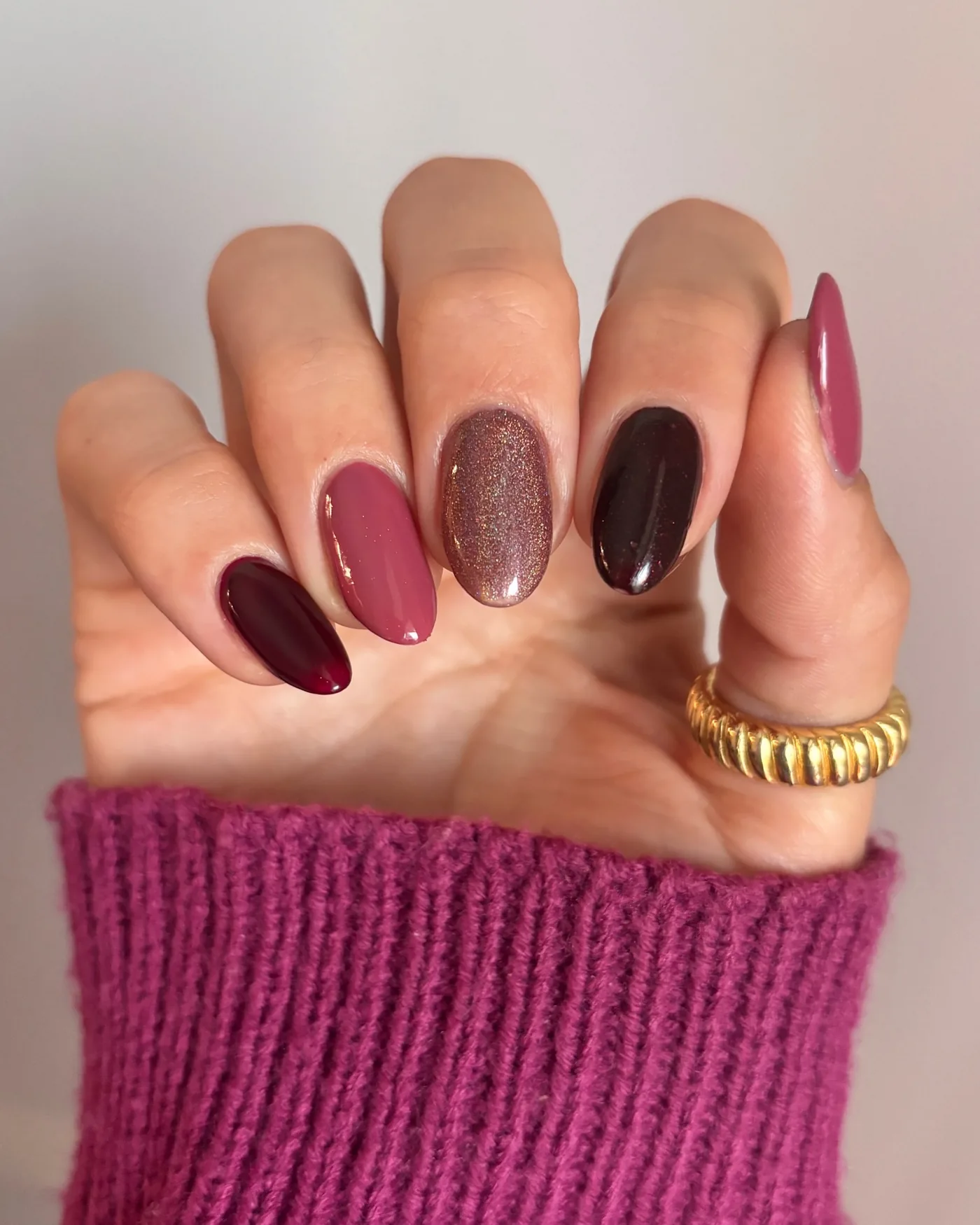 Deep Berry and Neutral Oval Nails — DAL8yzYulunMolly.jpg