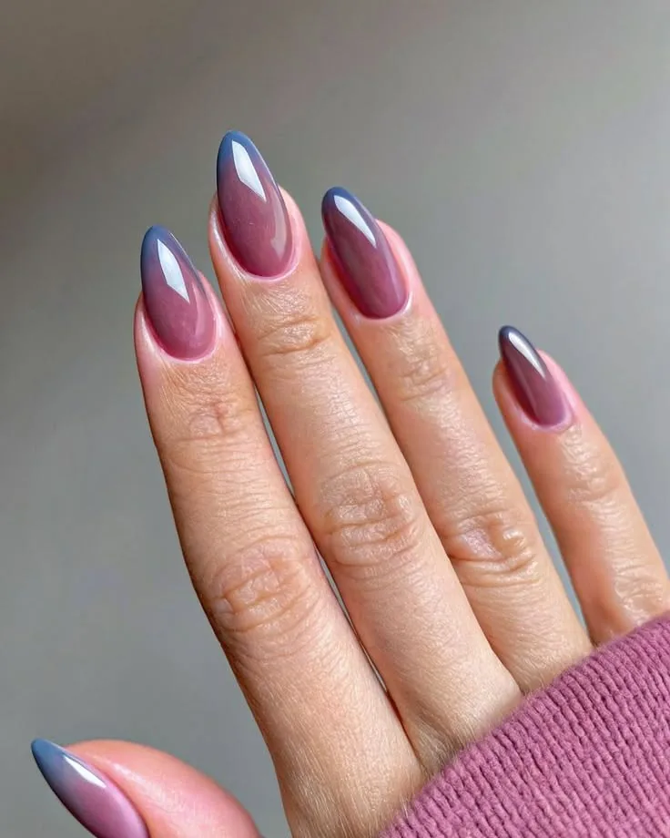 Pink and Purple Almond Nails with Blue Edges — DQ4K8cfk3SWluxuriousnailart.jpg