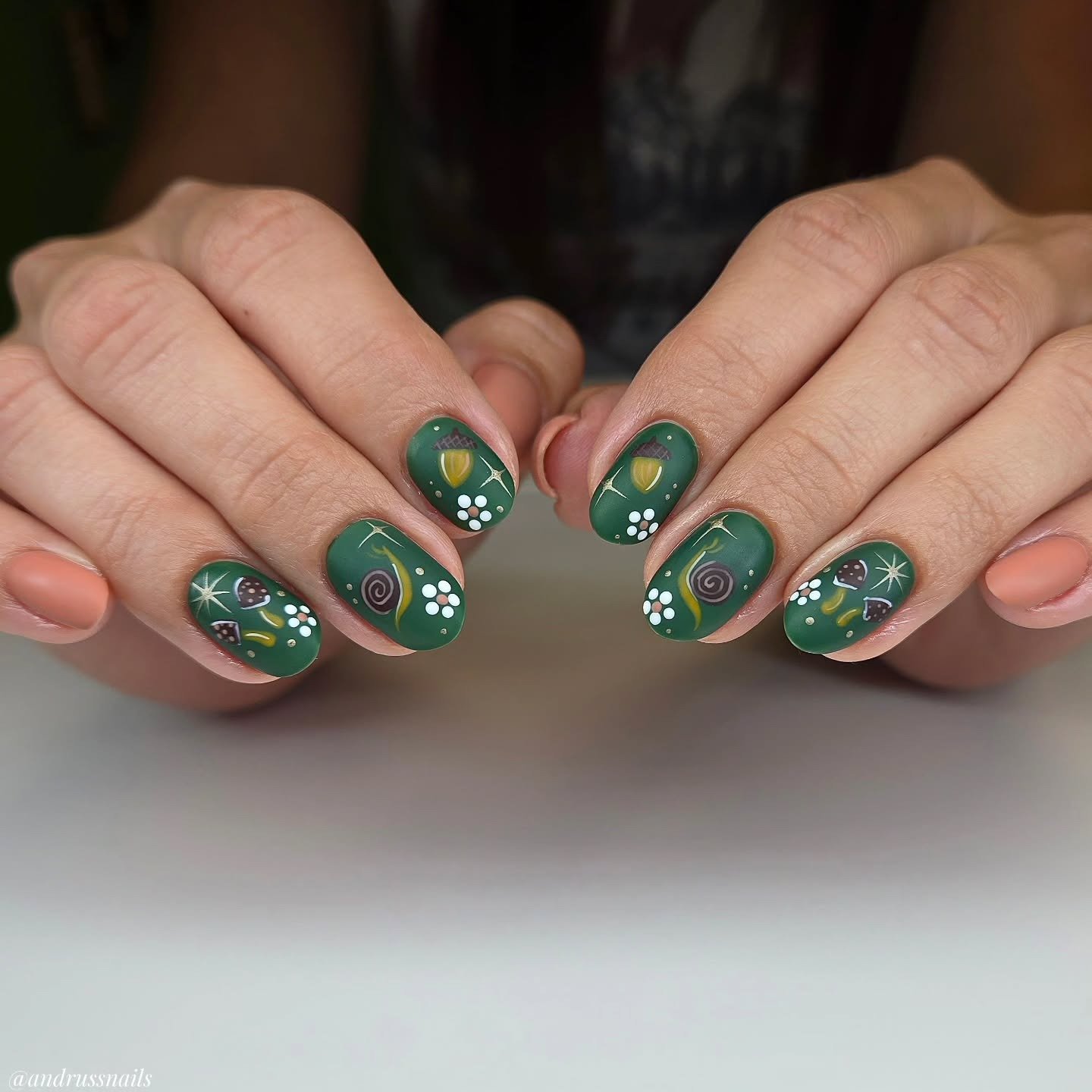 Cottagecore Fall Nails design 3