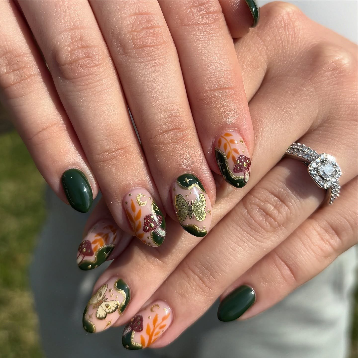 Cottagecore Fall Nails design 6