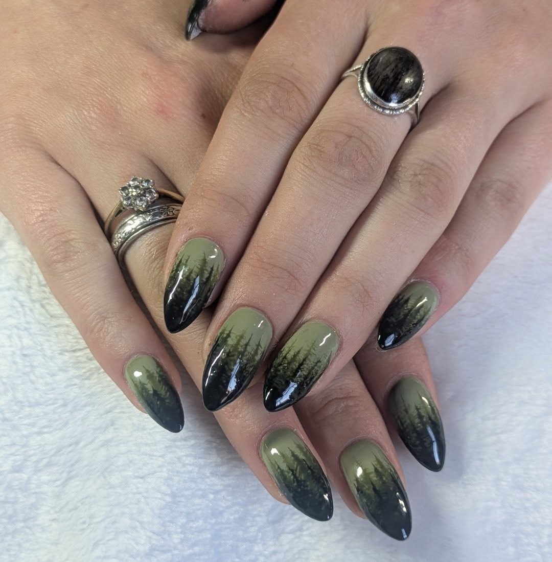 Cottagecore Fall Nails design 13