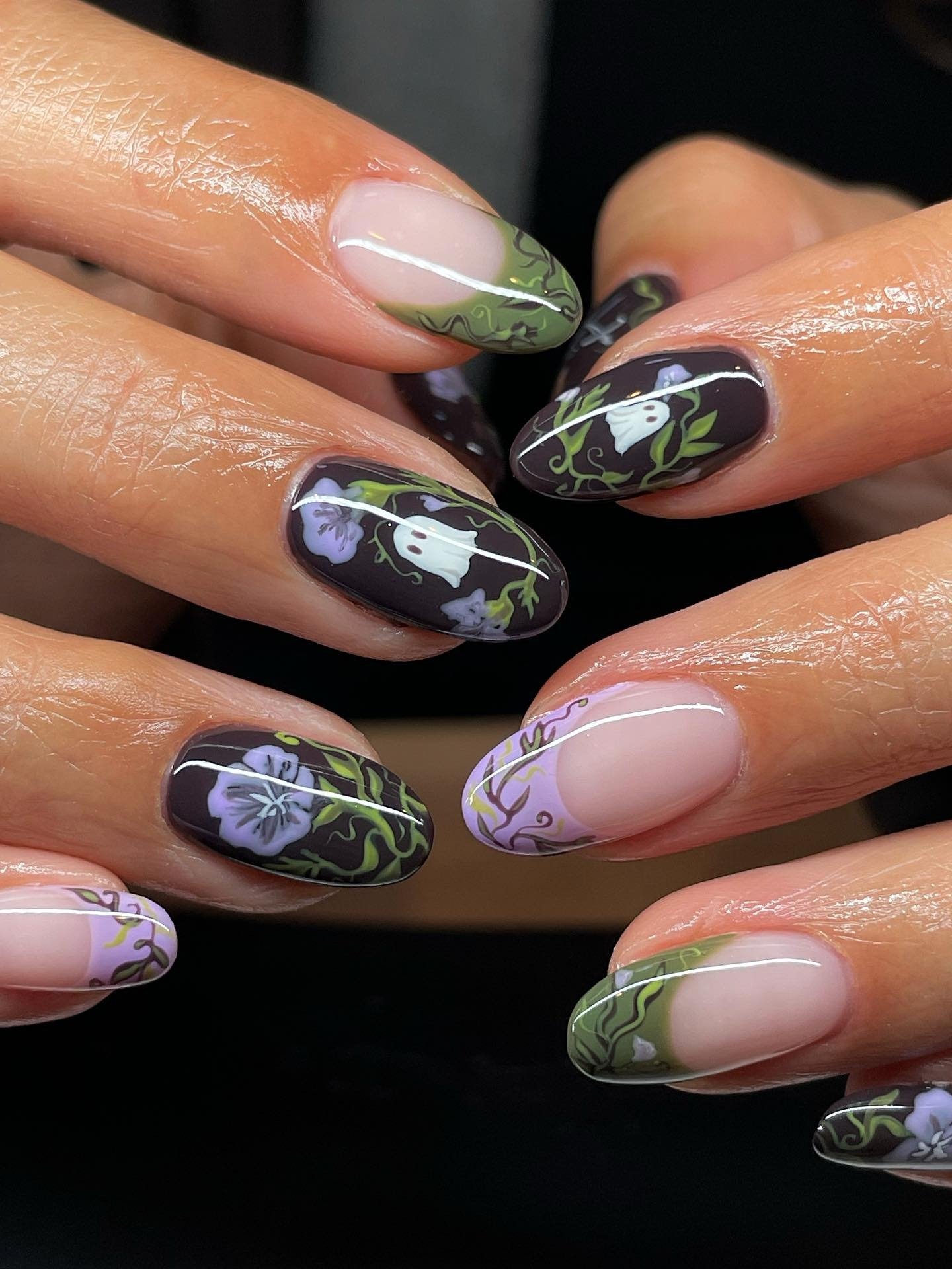 Cottagecore Fall Nails design 26