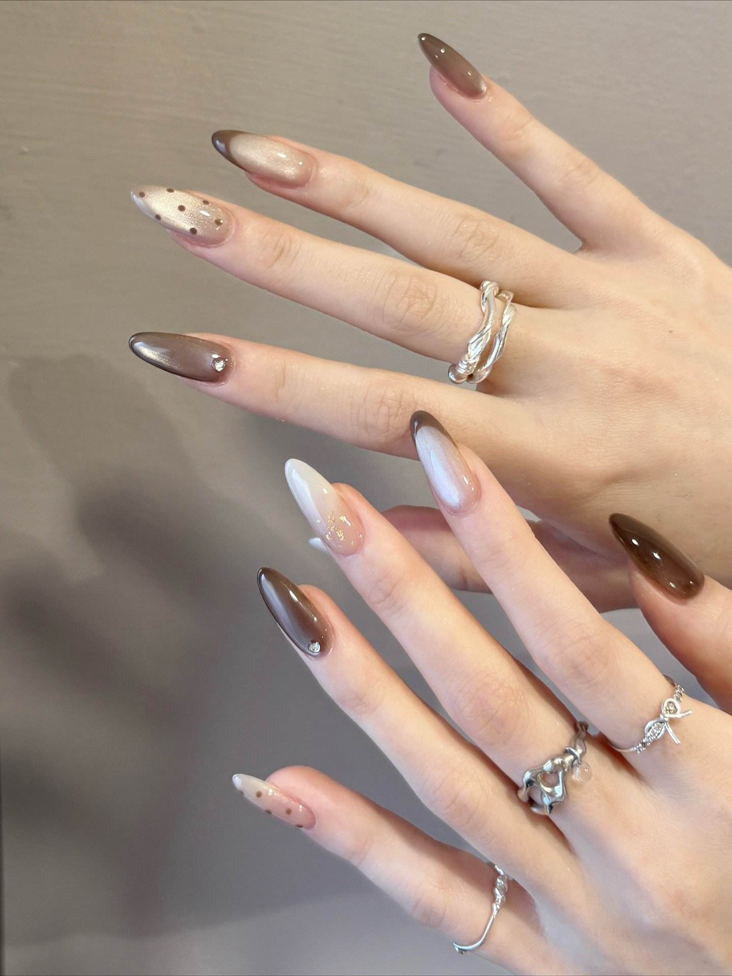 Cream mocha nail design 20 - DQQvqkgEQi2Zona