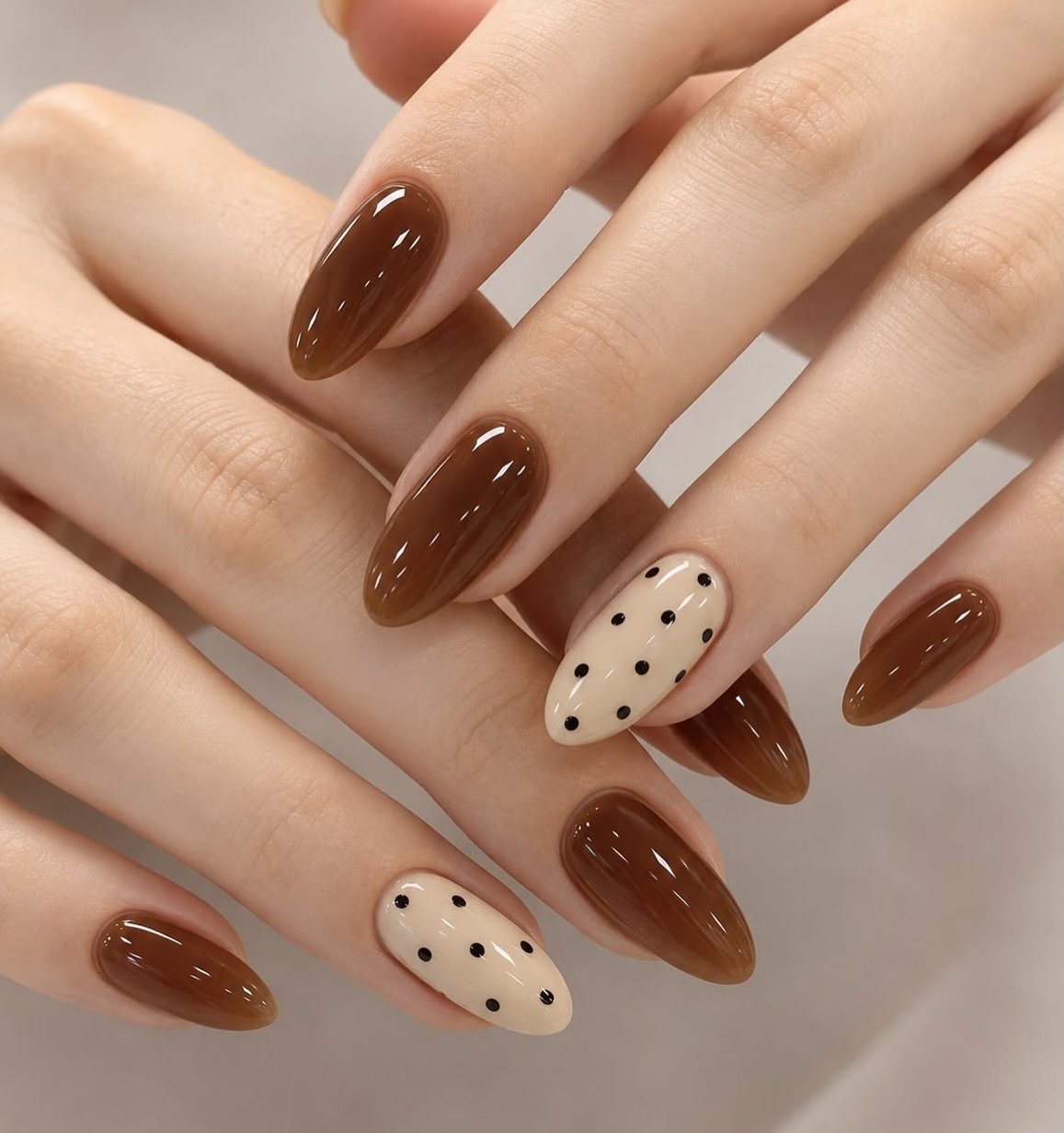 Cream mocha nail design 22 - Da27AsIJOfppicha_brand 2013