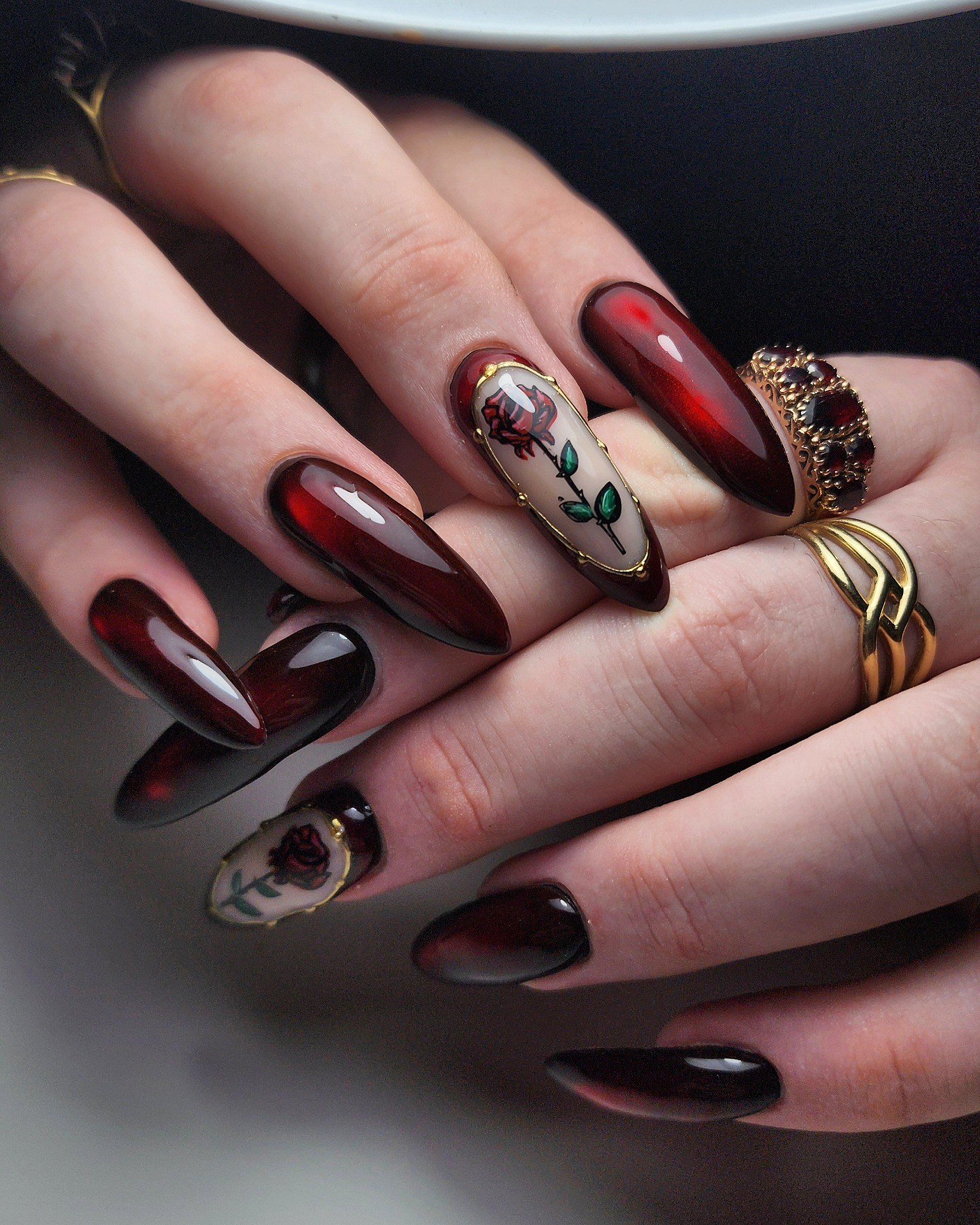 Dark Academia Nails design 13 — DIXagy-TV-OKellie GEL TECH.jpg