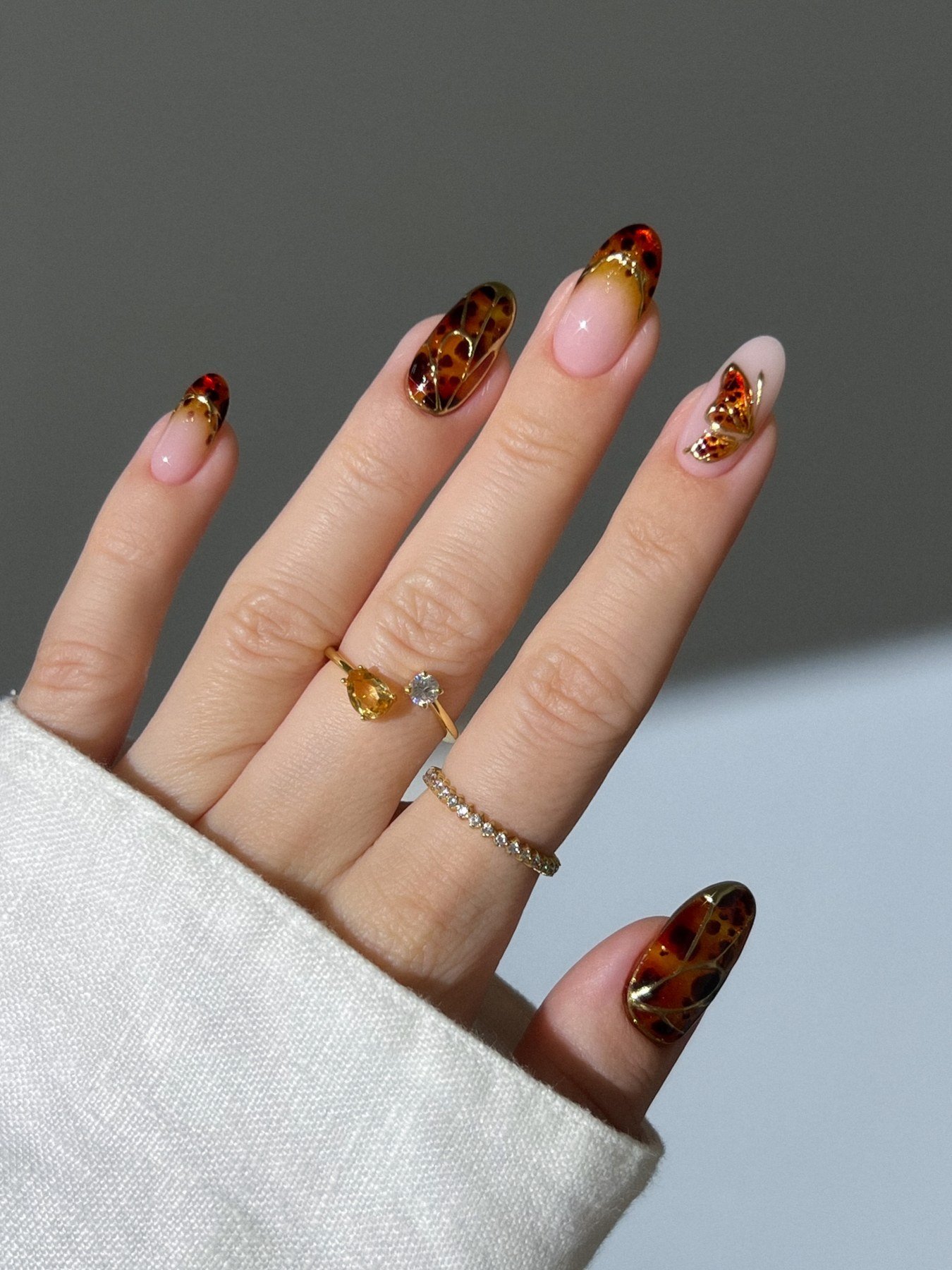 Dark Academia Nails design 14 — Dcy20yFibCEAistė Haas.jpg