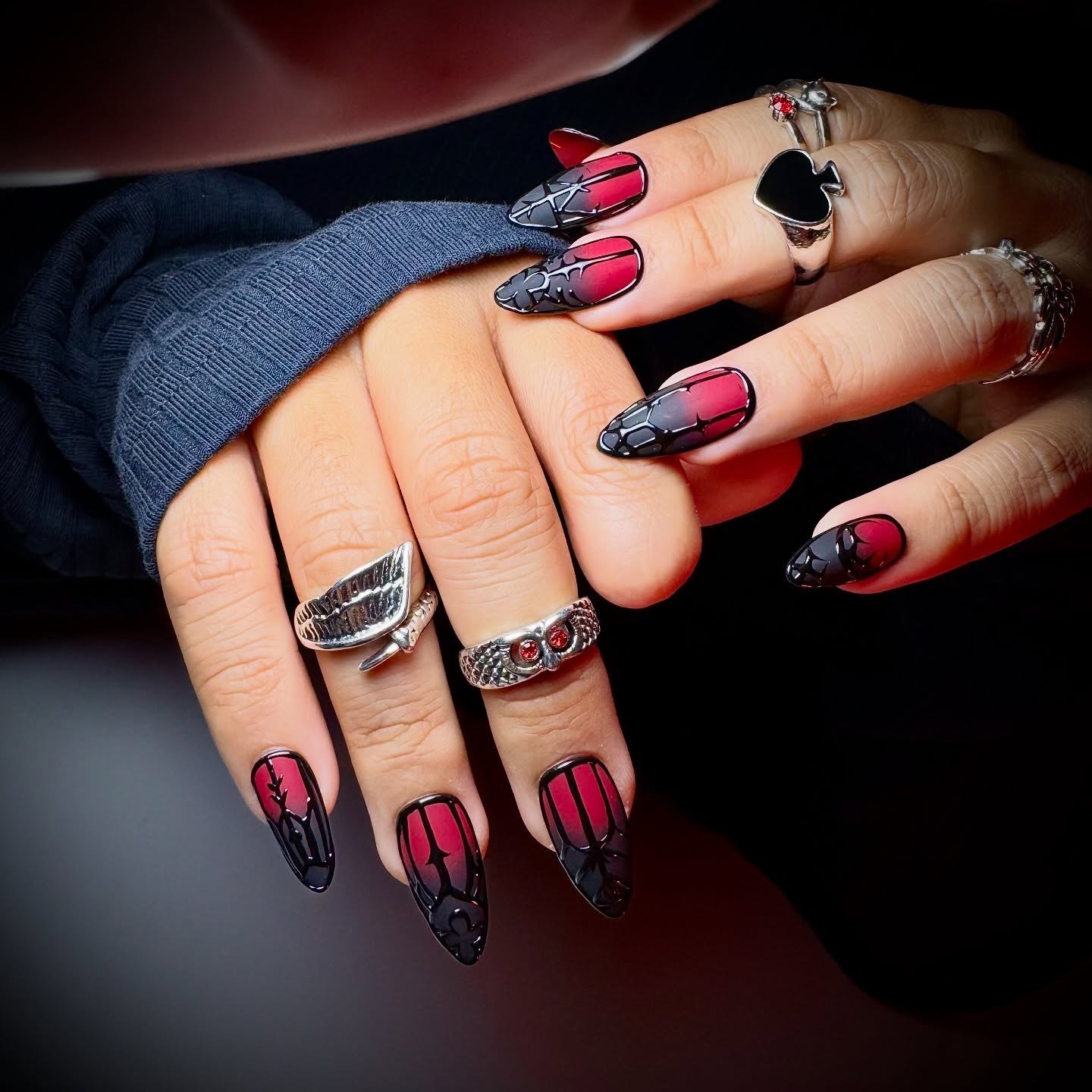 Dark Academia Nails design 28 — DJ-gDw6yfUmDark Nailz.jpg