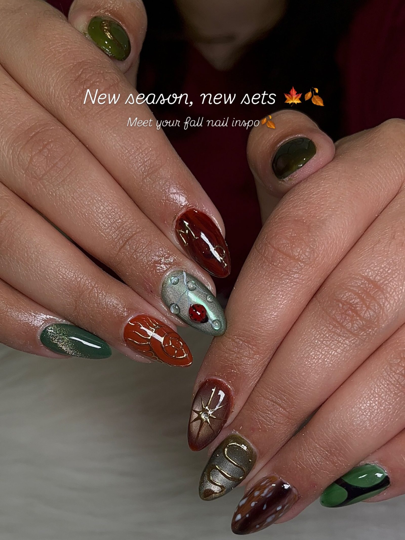 Mixed Autumn Colors with Metallic and Botanical Accents
