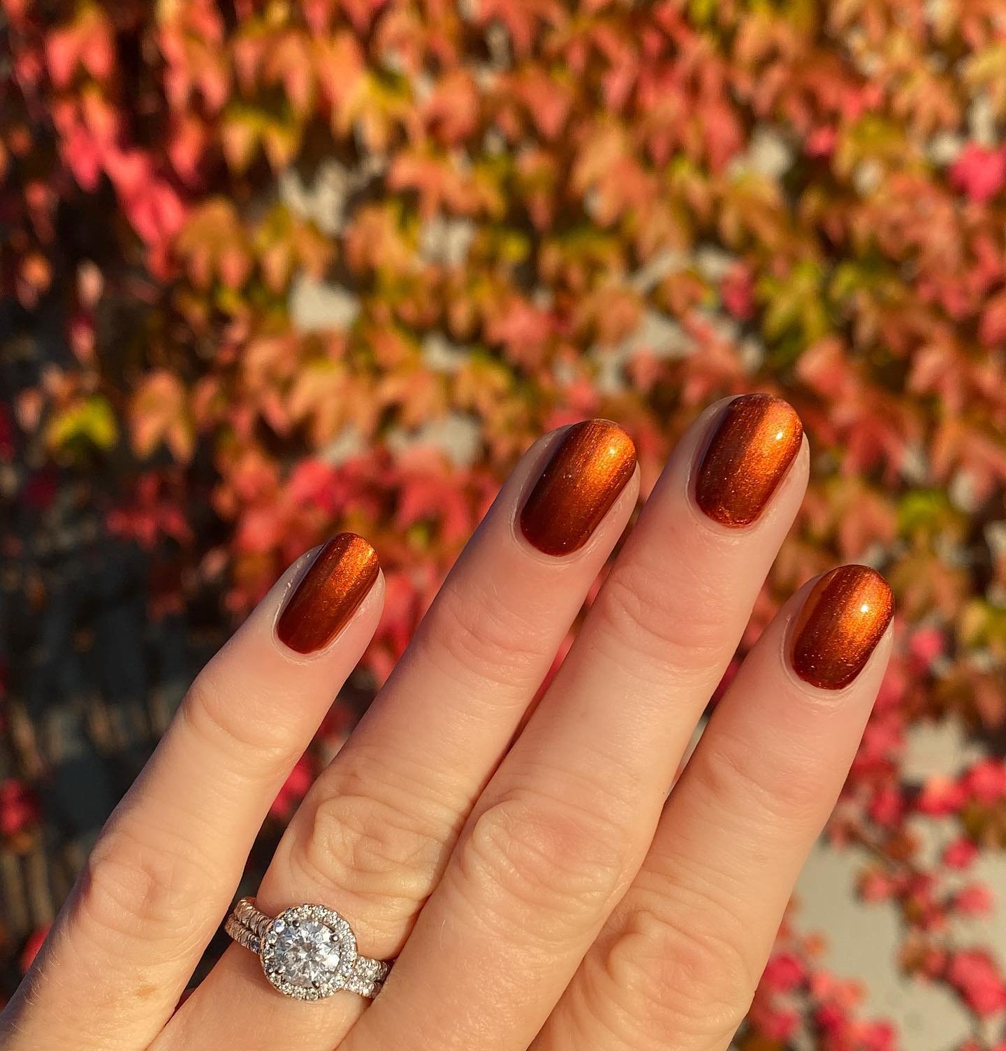 Burnished Copper Metallic Nails