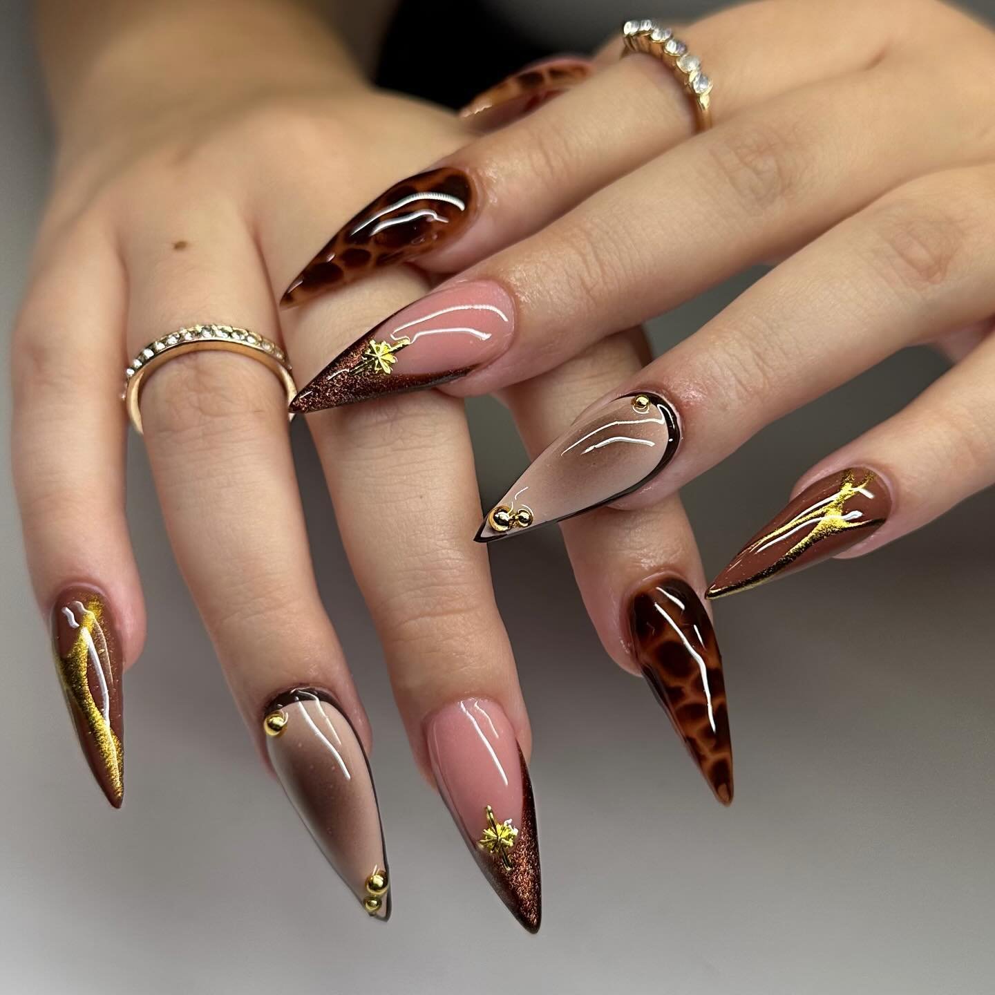 Soft Plaid Nails with Delicate Accents