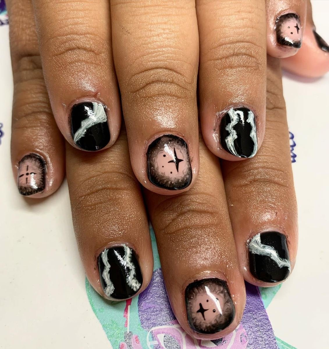 Black and Nude Nails with White Drip Details — B4TCtUup_ezambie.jpg