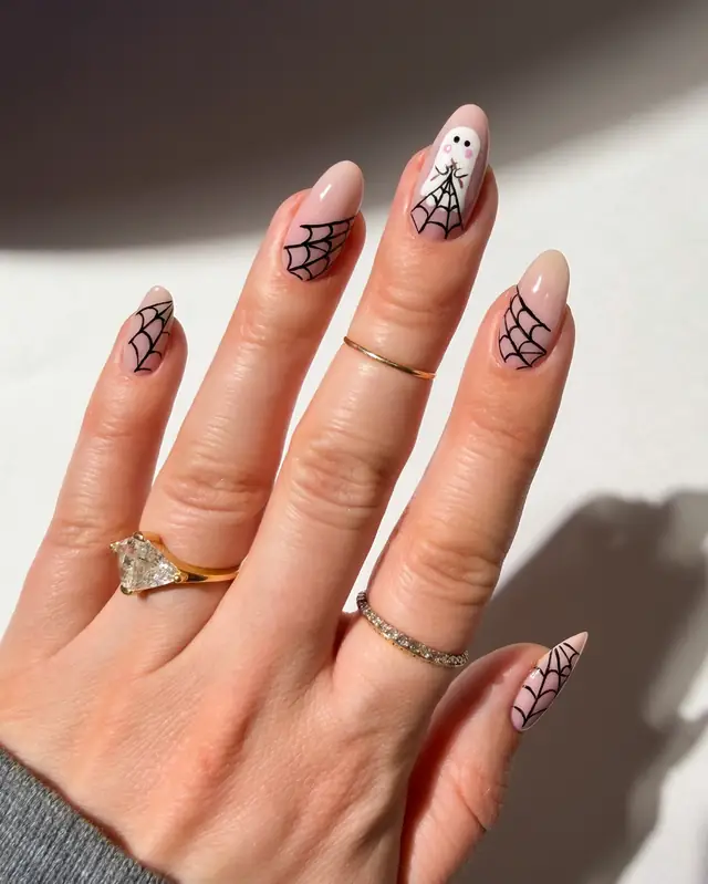 Ghost nail design from DQZNUJqjYdfSierra - Nail Polish Nail Art.jpg