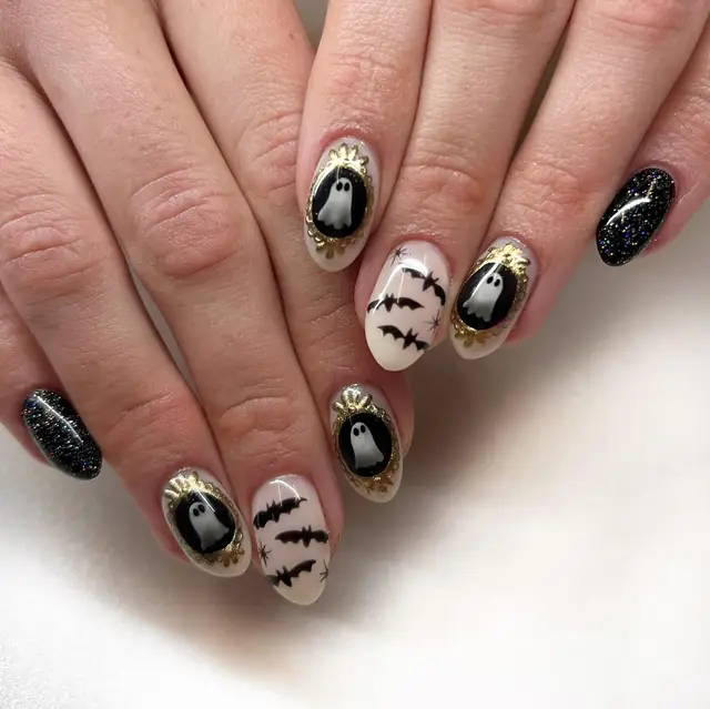 Ghost nail design from DP4wwTuDrq8MADDY LANG Utah Nail Artist and Educator.jpg