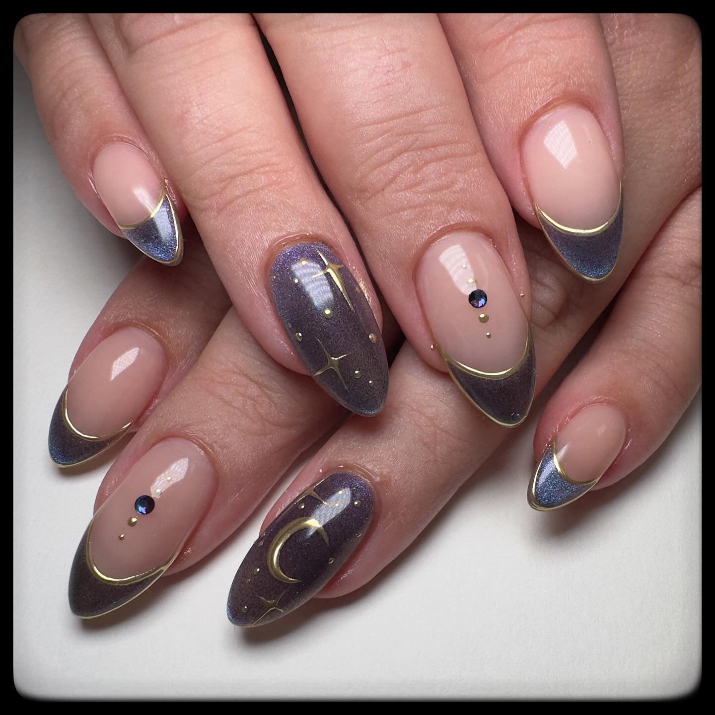 Long Almond Nails in Soft Pink with Textured Floral Accents