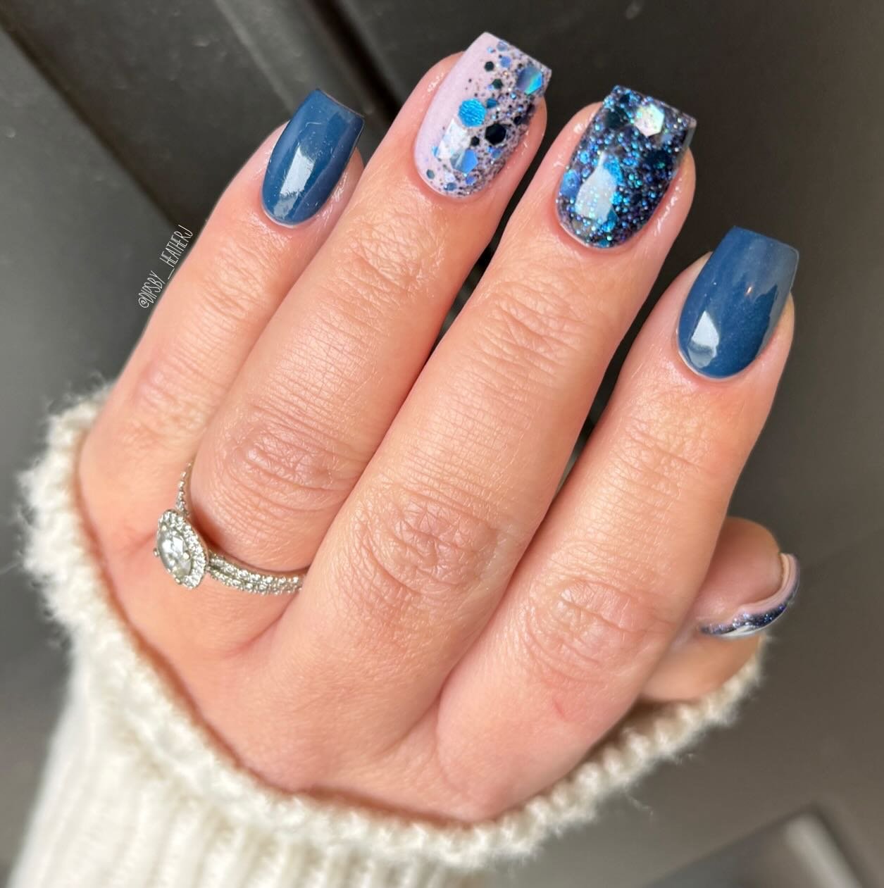 Short Rounded Nails with Sheer Nude-Pink Finish