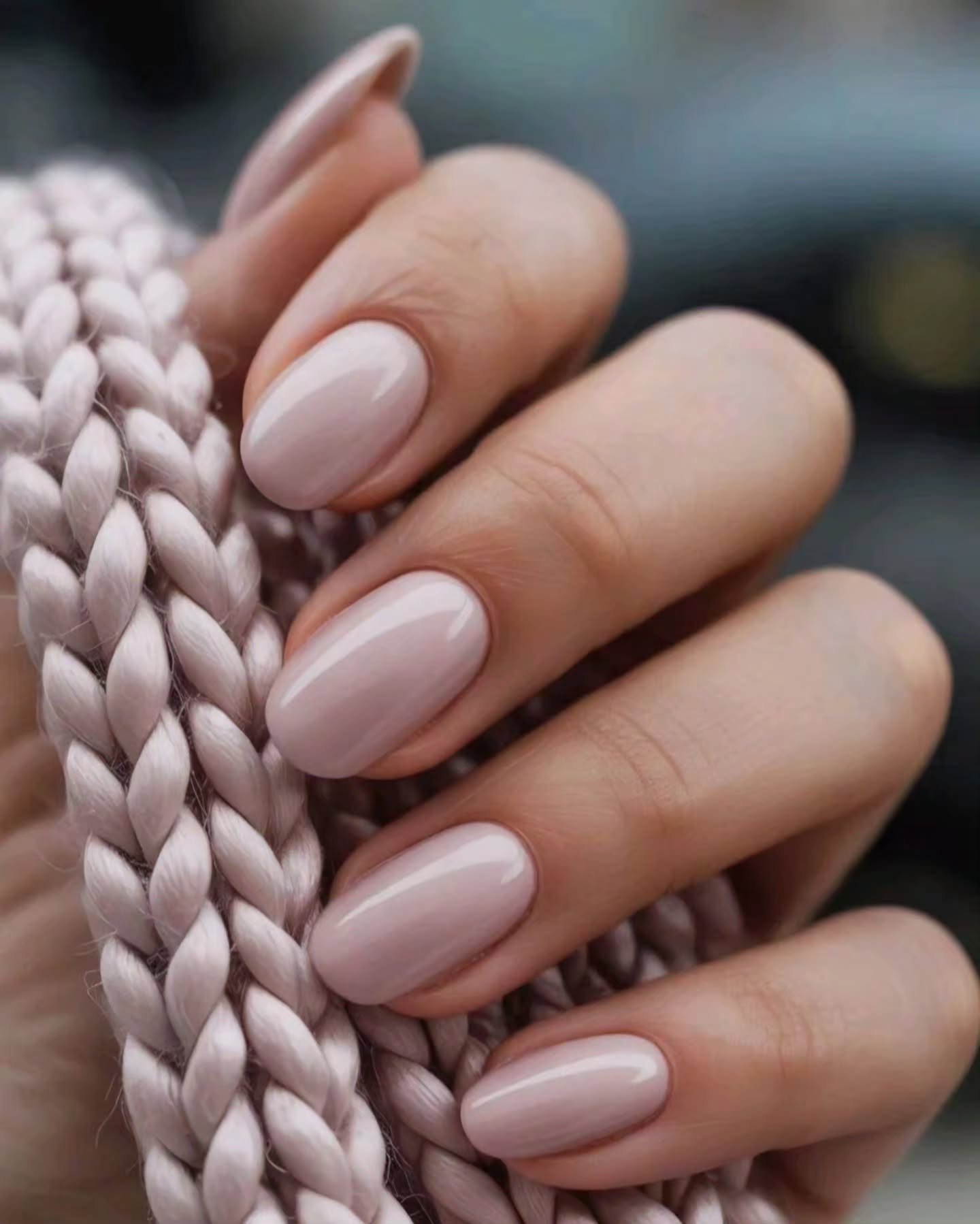 Sheer Pink Short Nails