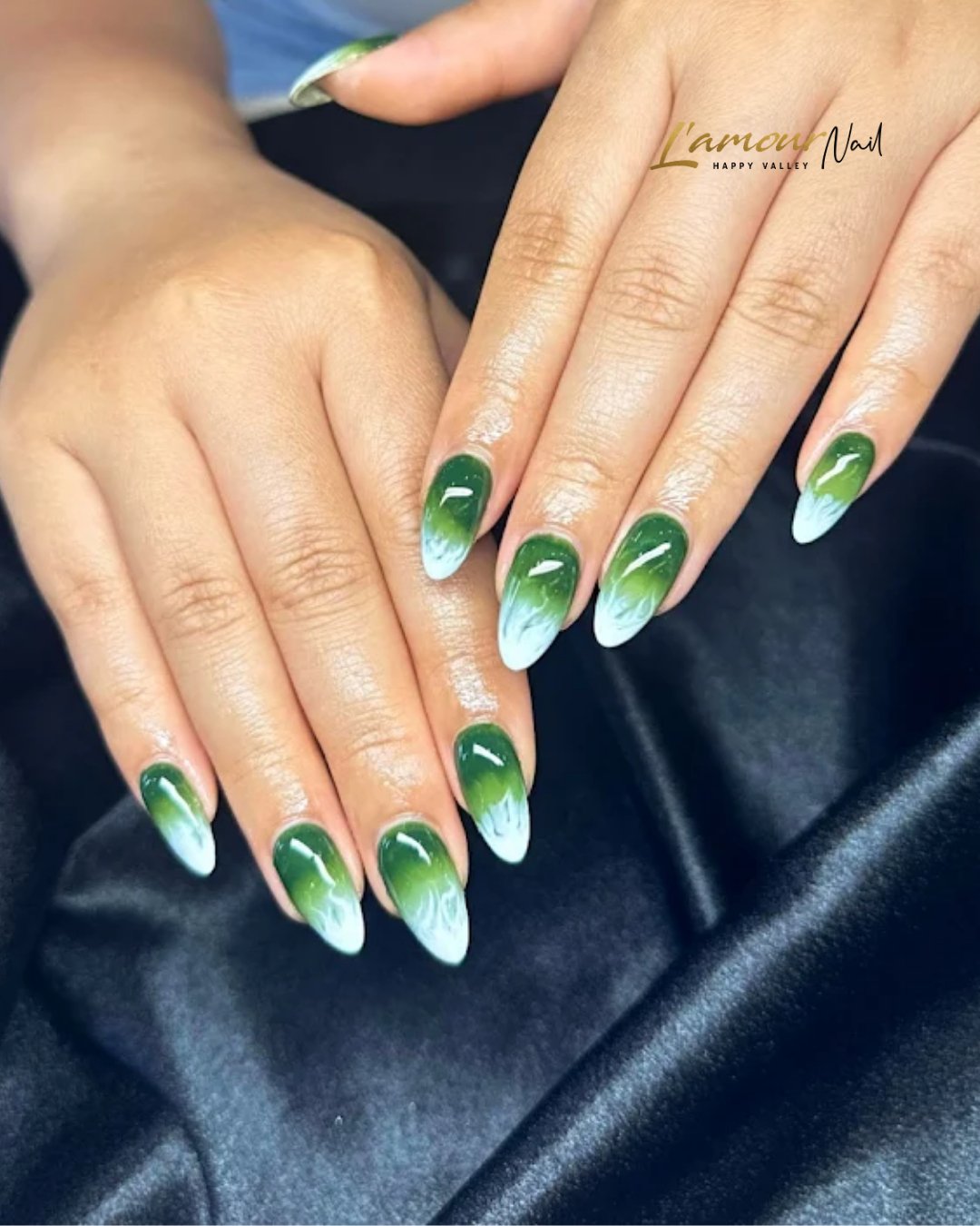 Green French Tip Nails with White Leaf Details — DO3mMjAjTuK' Oregon Nail.jpg