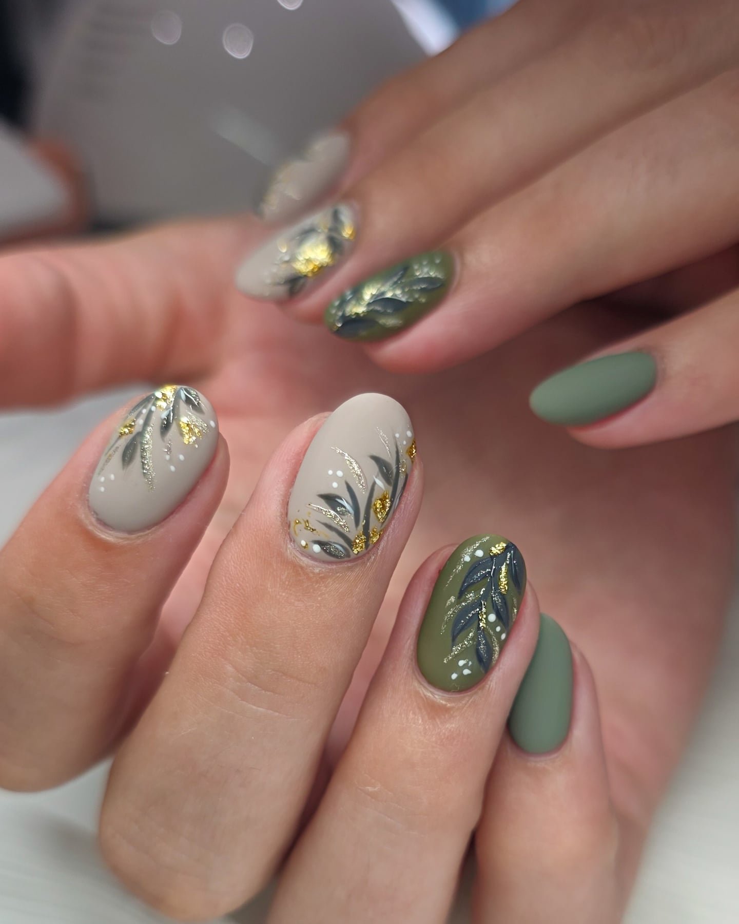 Green and Gray Nails with Delicate Botanical Details — DVpi0knCKtWJuanita's Little Canvases.jpg
