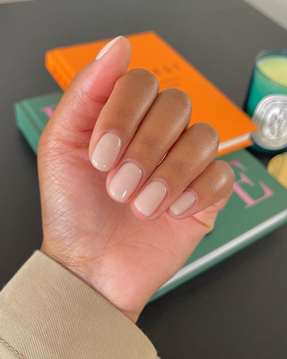 Soft Pink Short Nails